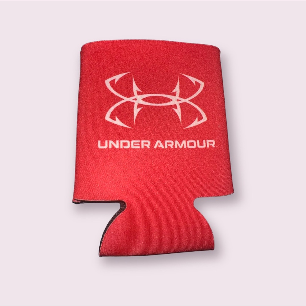 Red Under Armour Koozie